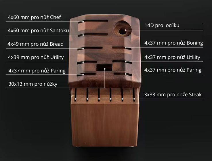 4x60 mm pro nože Chef